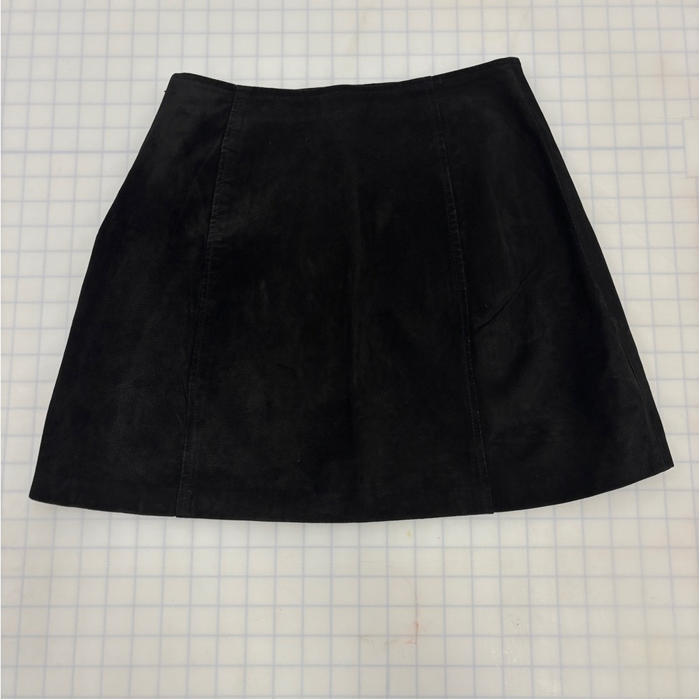 Black Suede mini Skirt